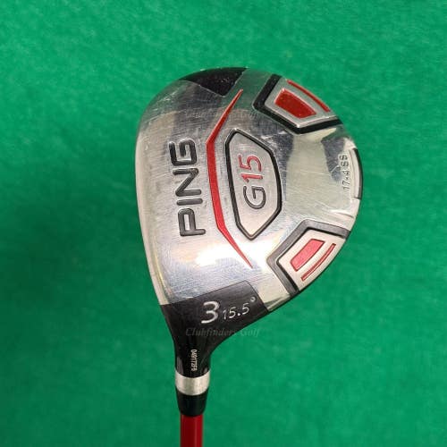 LH Ping G15 15.5 Fairway 3 Wood Ping TFC 149F Graphite Stiff