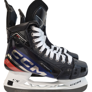 Tom Brady "GOAT 12" NE Patriots CCM JetSpeed FT6 Pro Custom Special Production Hockey Skates Size 8