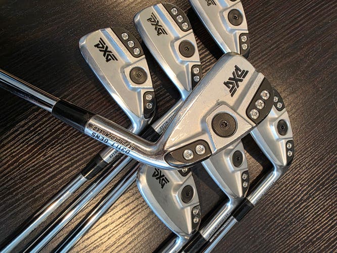 RIGHT HAND PXG 0311T GEN5 GOLF IRON SET 4-PW STEEL DYNAMIC GOLD 120 STIFF