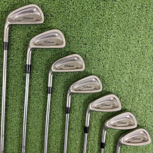 Titleist DCI Gold 981 Iron Set 4-PW Steel Tri Spec Stiff Flex Left Handed