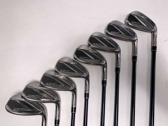TaylorMade Stealth Iron Set 5-PW+AW+SW Fujikura Ventus Red 5A Senior Graphite RH