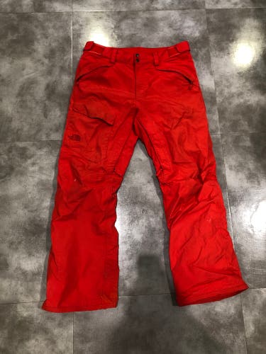 Red Unisex Adult Medium The North Face Ski Pants (Used)