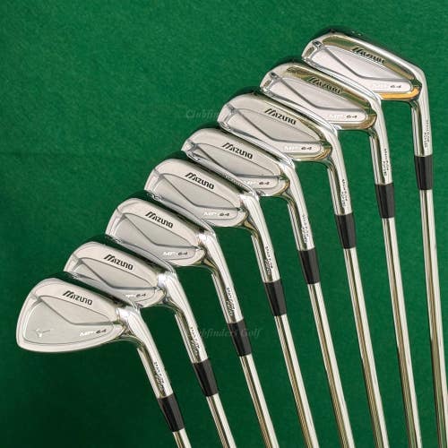 Mizuno MP-64 Forged 3-PW Iron Set Dynamic Gold S300 Steel Stiff