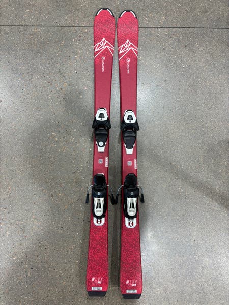 Salomon QST Lux Jr 130 cm Skis | Salomon 6 GripWalk Bindings (Used