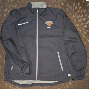Brown University Bears Hockey Bauer team Issued Warm Up Jacket Medium