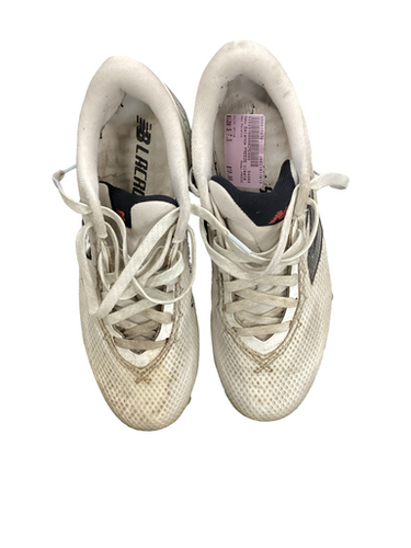 Used New Balance FREEZE LAX Cleats Mens White Senior 7.5 11613-S000176761