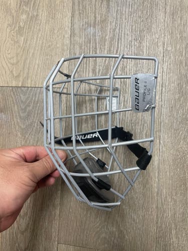 Original Shape - Large Bauer Profile II Hockey Helmet Facemask Cage (Used)