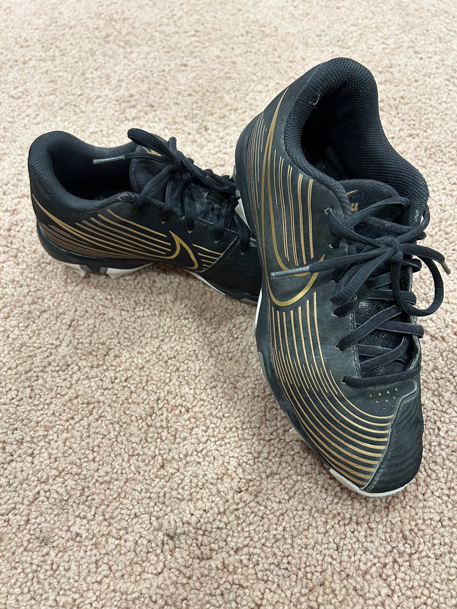 black cleats softball