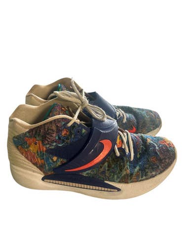 Used Nike Basketball Shoes W White And Royal Blue Senior 9.5 11862-S000092706