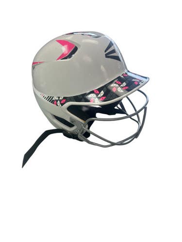 Used Easton 2-TONE Batting Helmet w/Mask White MD 11862-S000092695