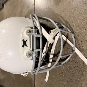 Used Xenith X2E+ 2023 YOUTH HELMET - NO JAW PADS FB Helmet White LG 11605-S000212777