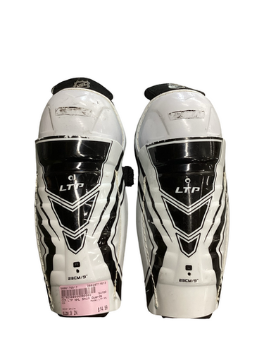 Used CCM LTP NHL Youth Shin Guards White 9" 11613-S000176017