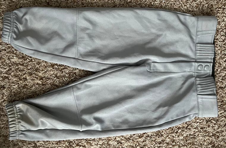 Gray Unisex Small Youth Easton Game Pants (Used)