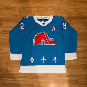 Nathan MacKinnon Colorado Avalanche / Quebec Nordiques Blue Retro Stitched Jersey
