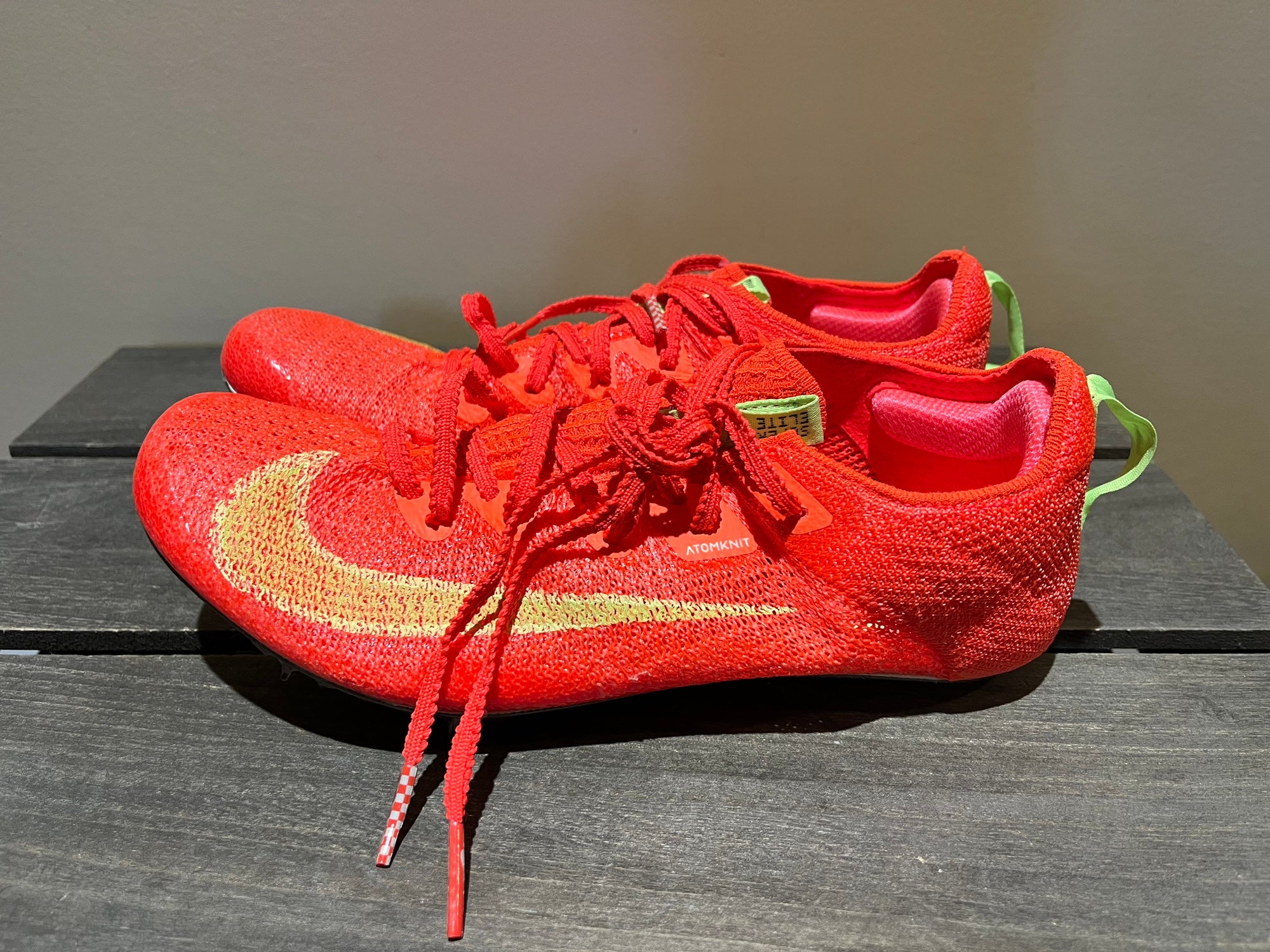 Nike Air Zoom Victory 2 Bright Crimson Lime Blast Track  display picture 2