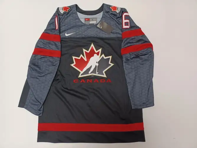 CONNOR BEDARD TEAM CANADA BLACK NIKE HOCKEY JERSEY (NEW WITH TAGS)