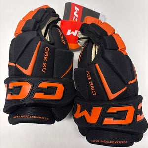 New!! CCM AS580 Gloves 12" Black/Orange