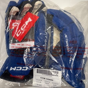 New!! CCM JetSpeed FT680 Gloves 15" Royal Blue