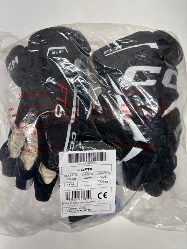 New!! CCM JetSpeed FT6 Gloves 13" Black