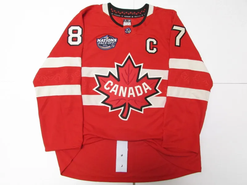 Sidney Crosby Team Canada 4 Nations Face-Off Fanatics Premium Jersey 56 – NWOT