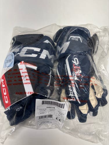 New!! CCM JetSpeed FT6 Gloves 13" Navy
