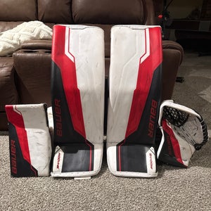 35" Bauer Vapor Flylite Regular Goalie Full Set Pro Stock (Used) LOOK AT DESCRIPTION