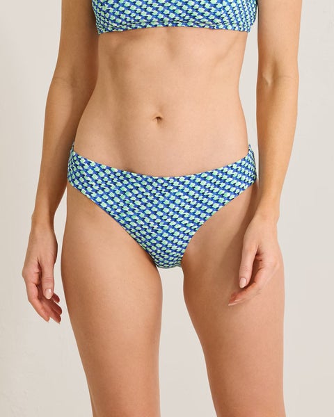 Tommy Bahama Palm Modern Bikini Bottom Women's Medium Blue Hipster Beach JZZ992