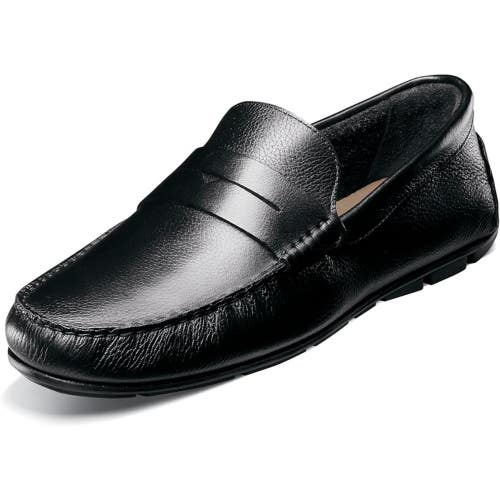 Florsheim Lago Penny Loafer Men's 13 Black Leather Moc Toe Casual Shoes HAWK2300