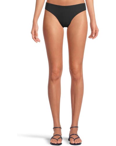 BECCA Modern Edge Rib Bottom Women's Medium Black American Fit Swimwear JZZ989