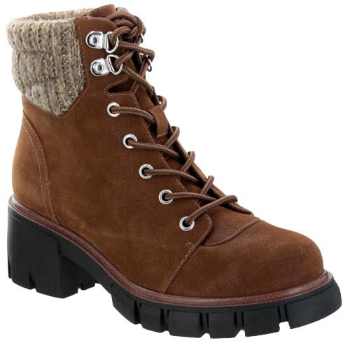 Mia Catalin MH1574SW-215 Boots Women's US 7.5 Cognac Platform Ankle ZAP2122
