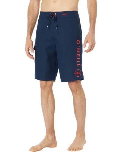 O'Neill Santa Cruz Solid 2.0 Board Shorts Men 31 Midnight Swimwear Beach JDM2360