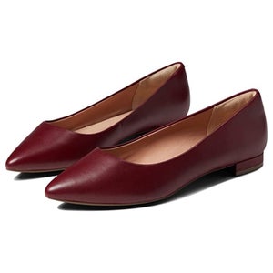 Rockport Total Motion Adelyn CI9984 Ballet Flat Women's 6.5 Red Leather HTAT256