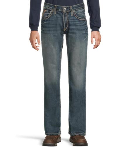 Ariat M4 Western Jeans Mens 34/38 Blue Denim Low Rise Bootcut Leg Cowboy JDM2353