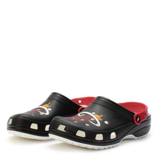 Crocs NBA Miami Heat Classic 208861-001 Clogs Mens 11 Black Casual Shoes GBO2620