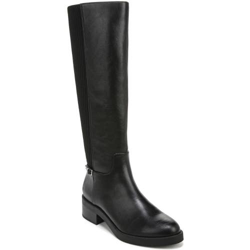 Lifestride Bristol Boots Women's US 6.5 Black Faux Leather Knee High HTAT276
