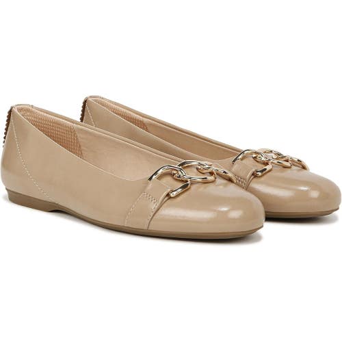 Dr. Scholl's Wexley Adorn Ballet Flat Womens 8.5 Taupe Round Toe Slip On HTAT344
