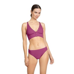 Robin Piccone Amy 2 Bikini Bottom Women's XS Lotus Quick Dry Swimwear JZZ983