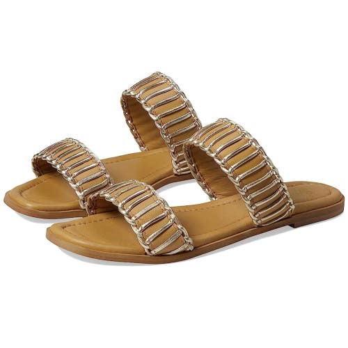 Seychelles Meantime Sandals Women's 6 Vacchetta Leather Square Toe Slide HTAT198