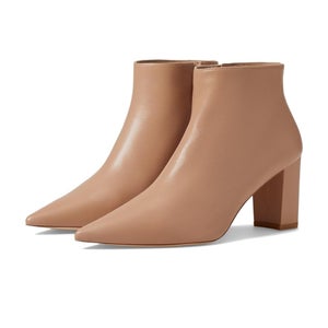 Stuart Weitzman Stuart 75 Boots Women's US 11 Beige Pointed Toe Bootie HTAT235