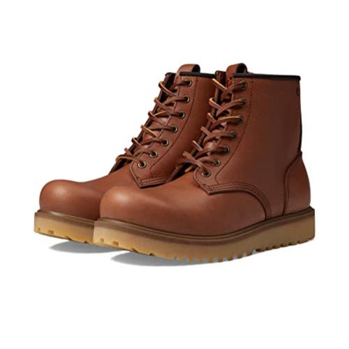 Ecco Staker 217624-01060 Boots Men's US 9 Brown Leather Round Toe Ankle HTAT229