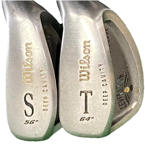 Wilson Levitator Deep Cavity Wedge Set 56* SW And 64* LW RH Steel New Grips