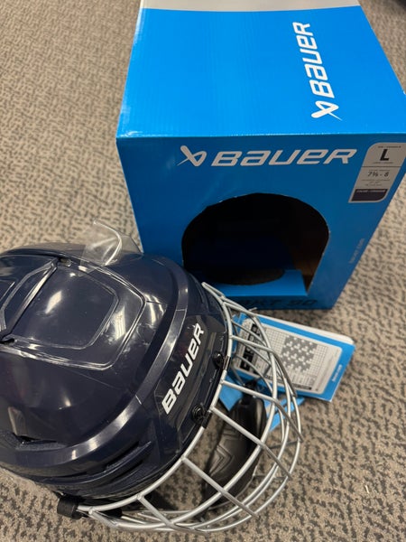 Large Bauer Re-Akt 90 Helmet (New) Combo