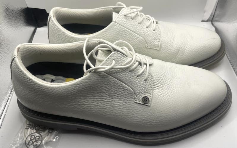 G/FORE Gallivanter Pebble Men's sz 11 Wide White Leather Performance *NICE*