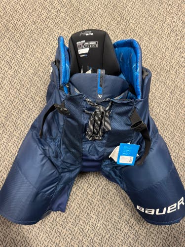Senior Navy Large Bauer HP Elite Hockey Pants (New)