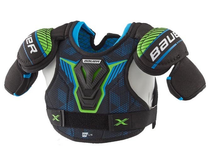Medium Youth Bauer X Shoulder Pads (New)