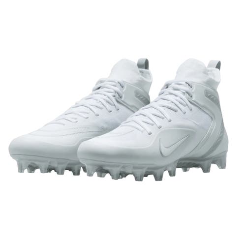 White Women's Size M 7.0 (W 8.0) Adult Nike Alpha Huarache 8 Elite High Top (New)