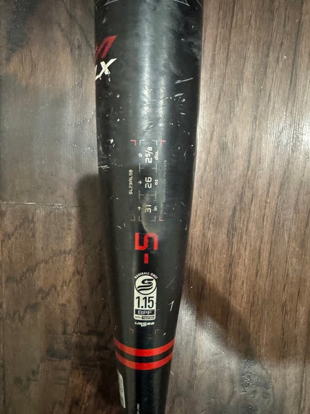 2023 Easton Alpha ALX Alloy USSSA Certified Bat (-5) 26 oz 31" (Used)