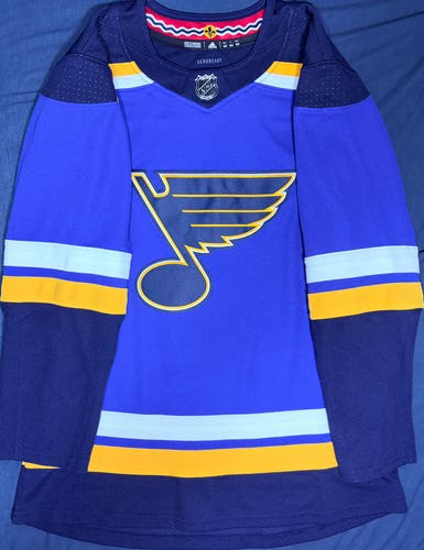 St Louis Blues Adidas Aeroready Home Jersey Size: 44