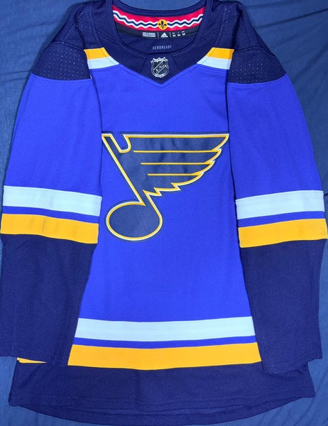 St Louis Blues Adidas Aeroready Home Jersey Size: 44