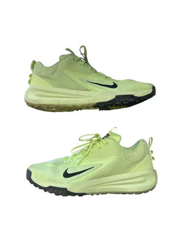 Used Nike CROSSTURF TURF SHOES BB/SB Cleats Neon Green Senior 12 11873-S000231953